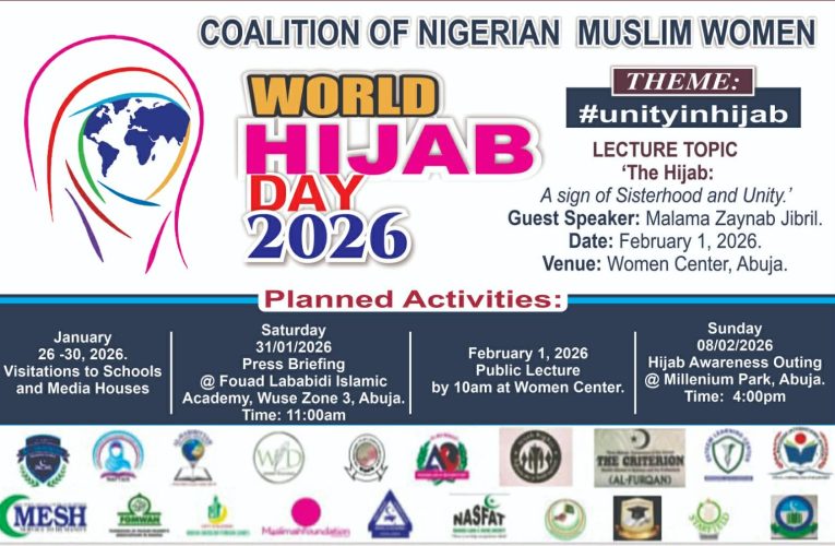 Coalition of Nigerian Muslim Women Set to Mark 13th World Hijab Day