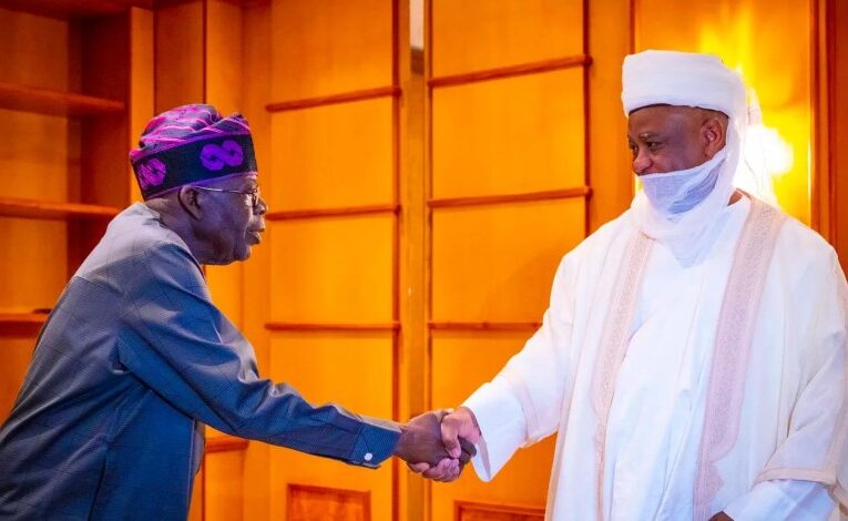 President Tinubu Hosts Sultan of Sokoto in Private Meeting at Aso Rock