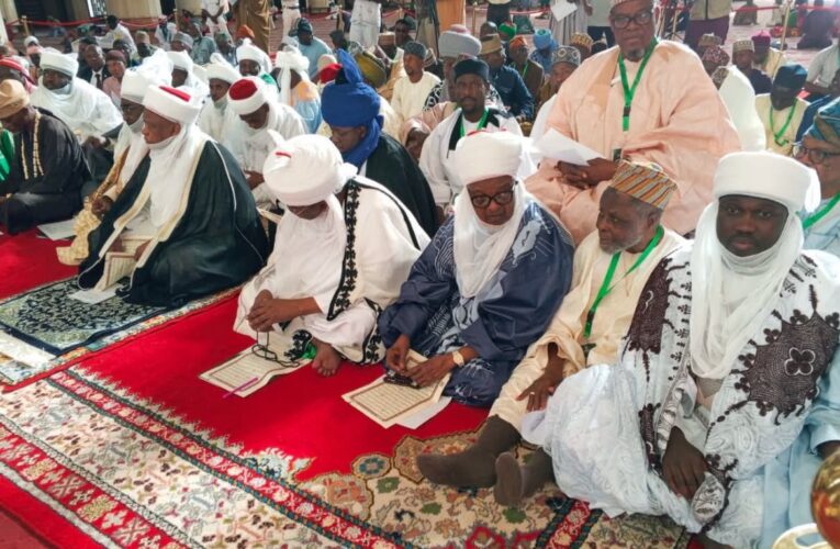 PHOTO NEWS: NSCIA Prays for Nigeria at National Mosque in Abuja